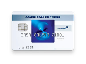 american express blue bancolombia